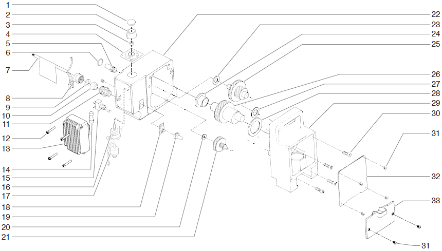 440xc Gear Box Assembly